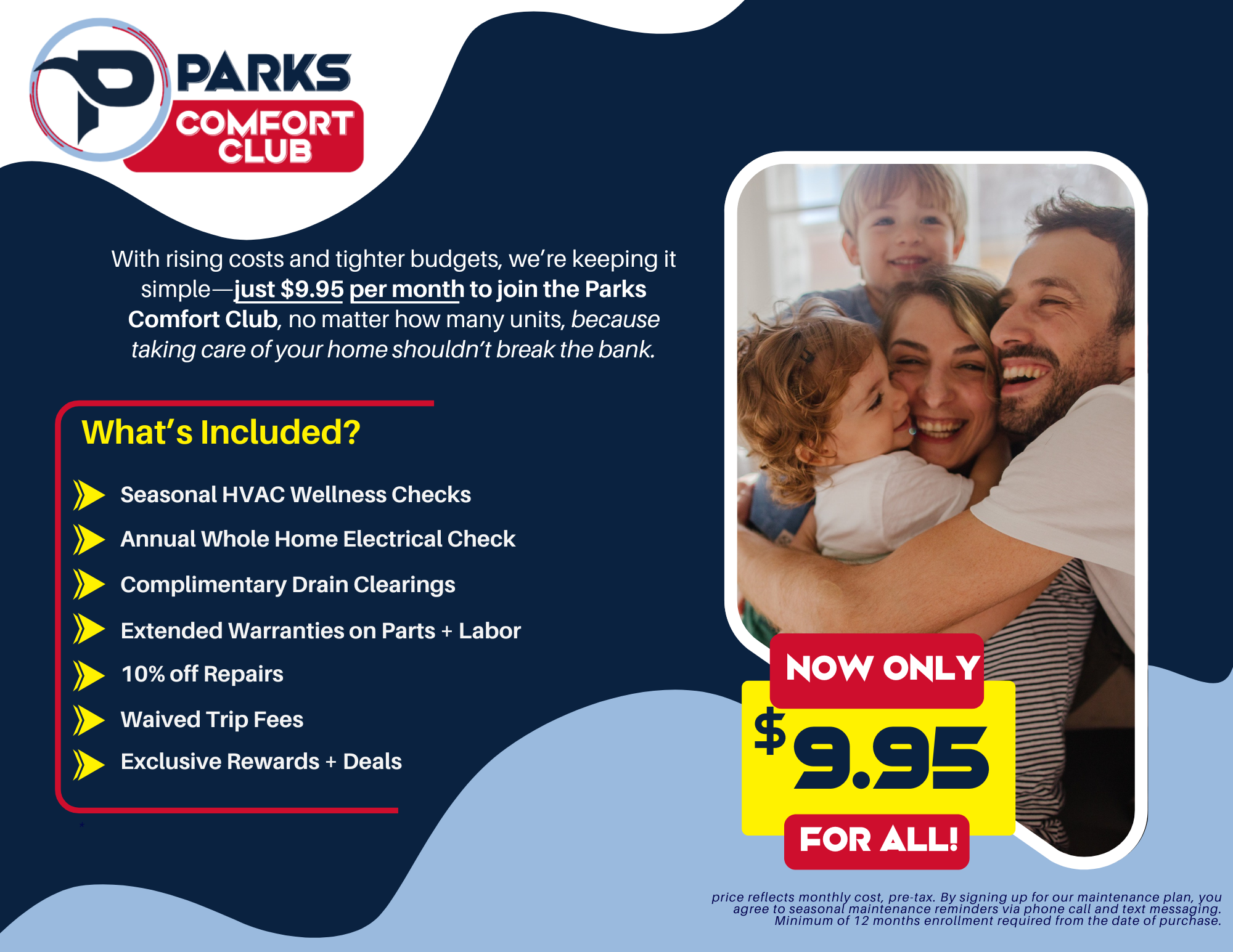 Parks Comfort Club Flyer